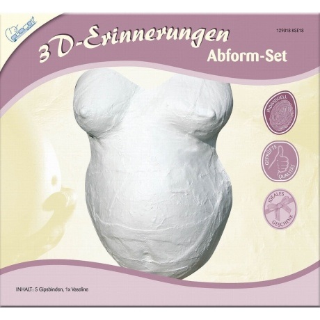 3D-Erinnerungen Gips-Abdruck Babybauch