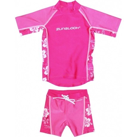 UV-Schutztop Set Hibiskus