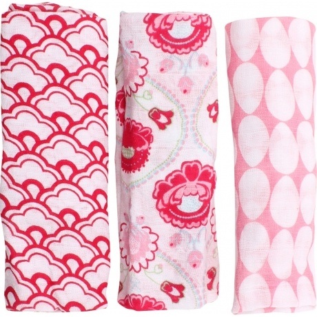 Mullwindeln gemustert