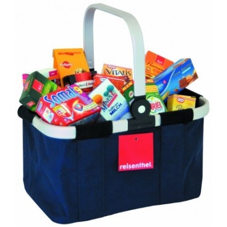 Tanner/ 4083.8 - Original Reisenthel Carry Bag, gefüllt hochwertigen Markenminiaturen, blau