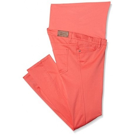 Damen Slim Umstandshose Pants OTB, Gr. 44 (Herstellergröße: 44/32), Rot (Coral 870)