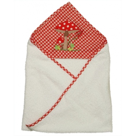 Kapuzenhandtuch mit Fliegenpilz