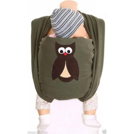 Elastisches Tragetuch mit Eule