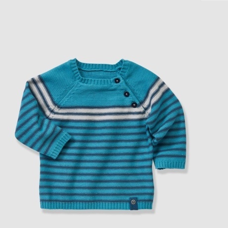 Gestreifter Babypullover für Jungen