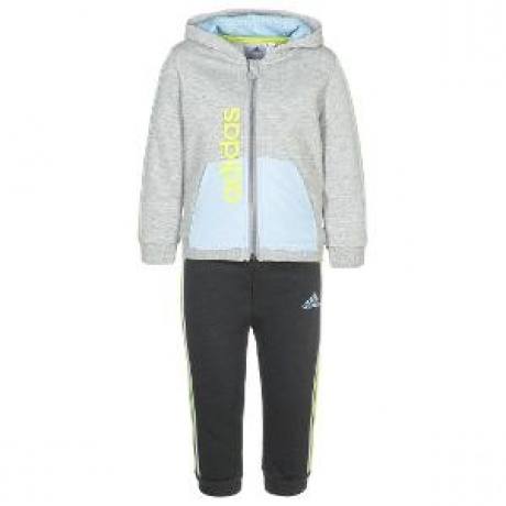 Trainingsanzug medium grey heather/clear sky/semi solar yellow