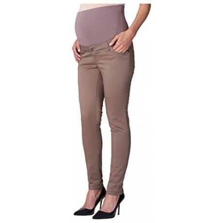 Damen leichte Sommer Chino Umstandshose Pants 5-Pocket Hose (44 (Herstellergröße: 44/36), Blau (Navy