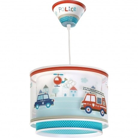 Hängelampe Polizei und Feuerwehr