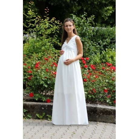 Maxi-Umstandsbrautkleid