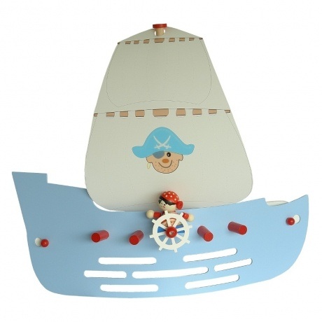 Wandleuchte "Piratenschiff"