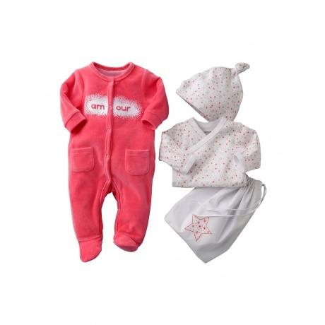 Baby-Set: Strampler, Body, Mütze