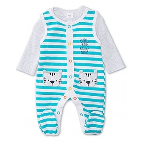 Baby Strampler-Set in türkis Baby Strampler-Set in türkis