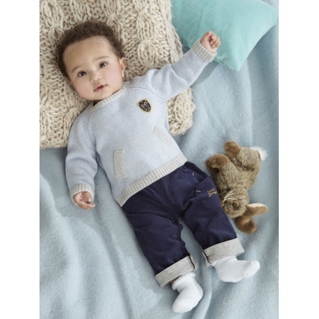 Jungen-Set aus Hose und Strickpullover