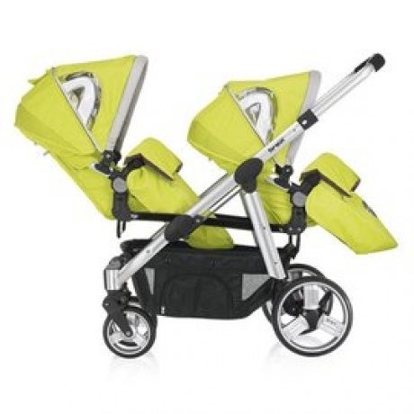 Geschwisterkombikinderwagen "Ovo Twin + Sportwagenaufsatz"