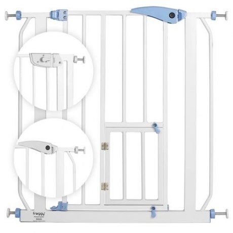 Froggy Absperrgitter BSG02 Grau Breite von 74-83 cm, Höhe 79cm