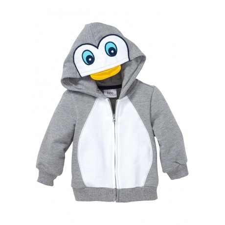 Baby Kapuzensweatjacke "Pinguin"