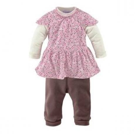 Kleid & Leggings im Lagenlook