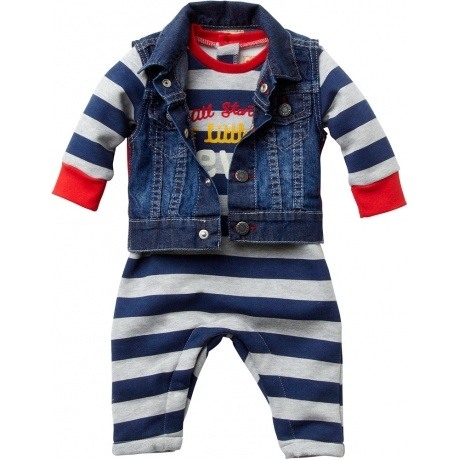 Strampler und Jeansweste Duo "CLIFSET"