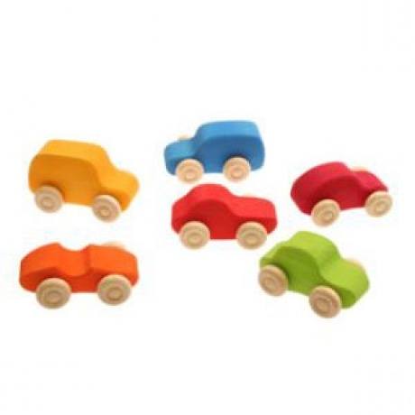 Holzauto bunt Waldorf Art