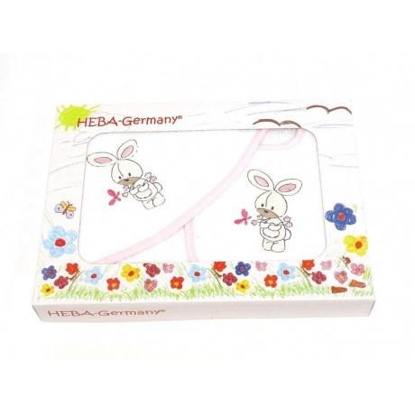 Badetuch und Latz "Hase mit Schmetterling"