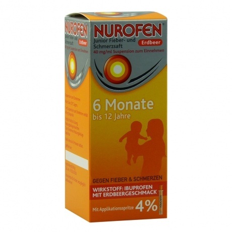 Nurofen Junior Fieber- und Schmerzsaft "Erdbeer"