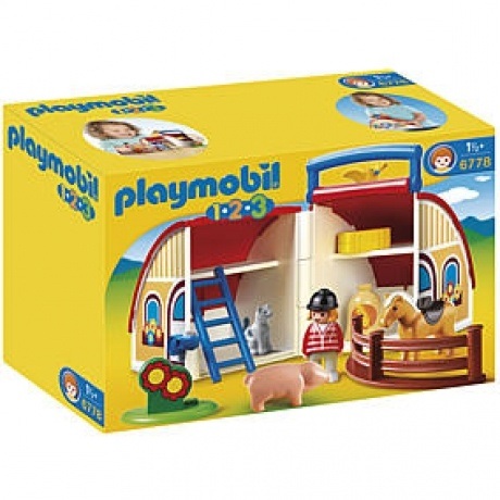 Playmobil 1-2-3 Mein Mitnehm-Reiterhof