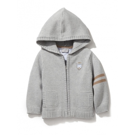 Baby-Cardigan mit Kapuze