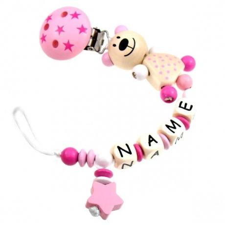 PREMIUM Schnullerkette mit Namen