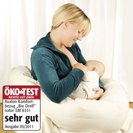 Komfortbezug "Bio-Drell" zum Bio-Stillkissen "Avalon"