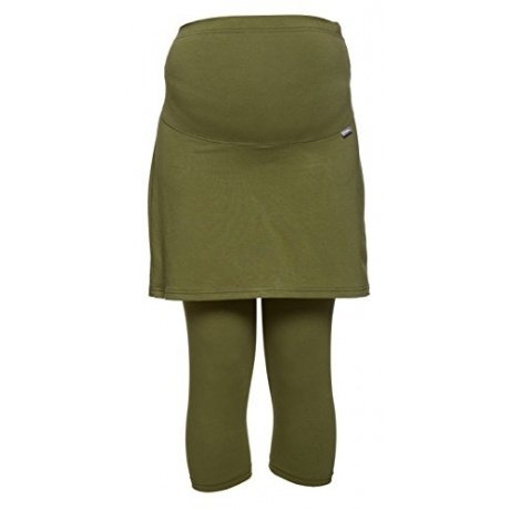 Umstandsleggings mit Rock, hochwertige Baumwolle, Modell PENTI - schwarz, 3/4, XL