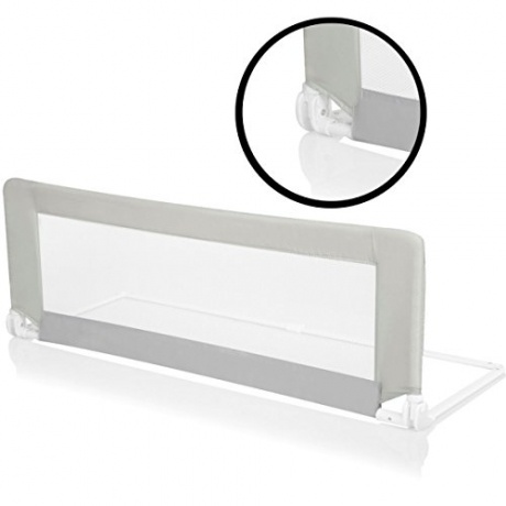 Bettschutzgitter / Bettgitter KOMFORT (Farbe: HELLGRAU)