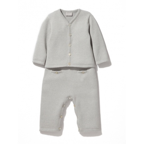 Baby-Ensemble Cardigan + Latzhose