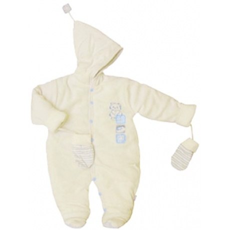 Kapuzen-Overall mit Handschuhen