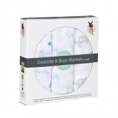 Mulltücher "Schnecken und Wolken"