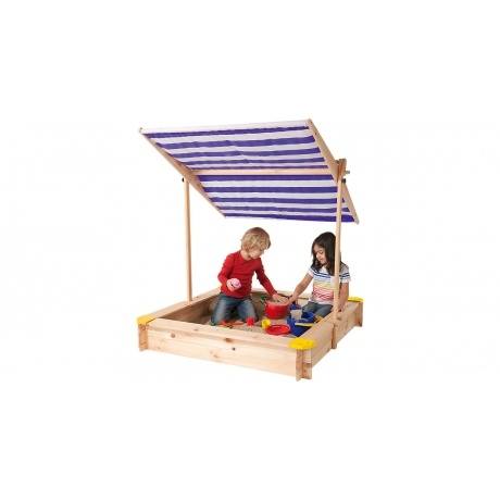 Sandkasten mit Kurbeldach