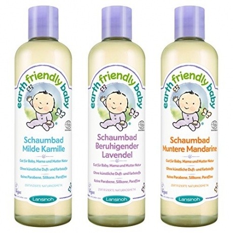 Earth Friendly Baby Schaumbad 3er-Set Lavendel - Kamille - Mandarine