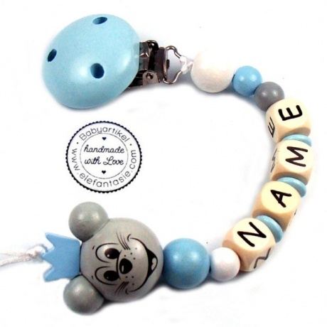 PREMIUM Schnullerkette mit Namen