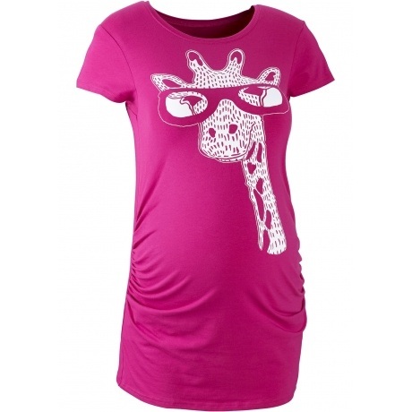 Umstandsmoden T-Shirt mit Giraffen-Druck