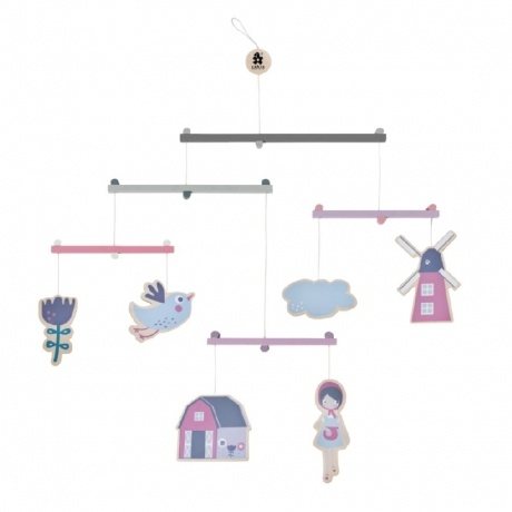 Hölzernes Mobile, Farm Mädchen