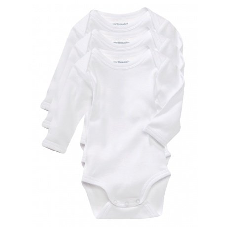 Bio-Kollektion: 3er-Pack langärmelige Bodys