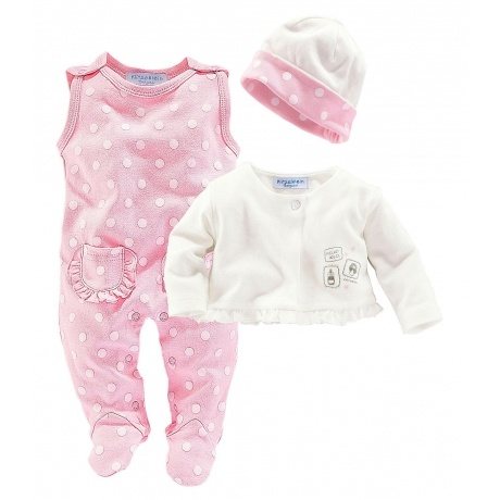 Strampler Jacke und Mütze rosa