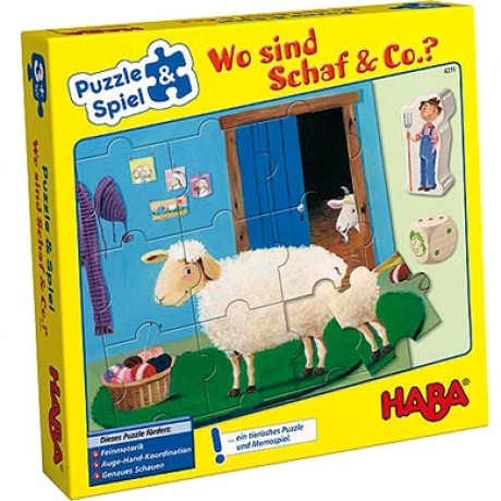 Haba Spiel Wo sind Schaf & Co.?