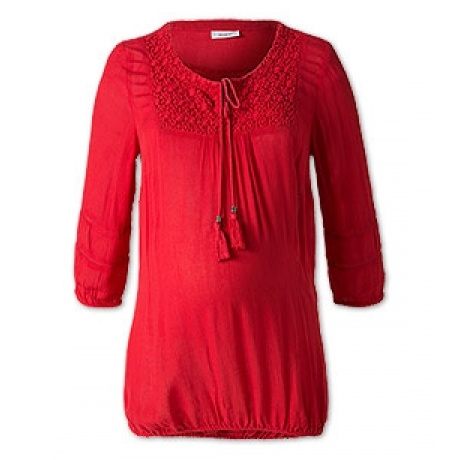 Damen Umstandsbluse in rot