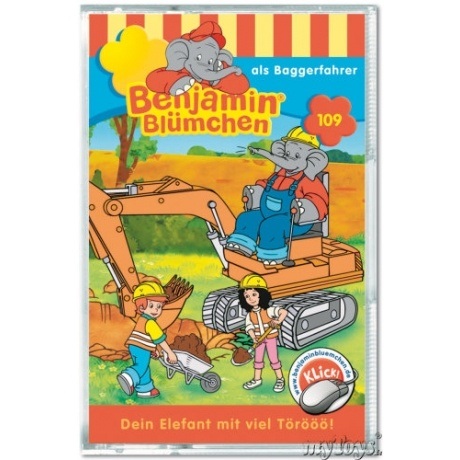 Benjamin Blümchen als Baggerfahrer