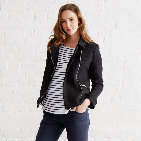 Sweatjacke im Biker-Style