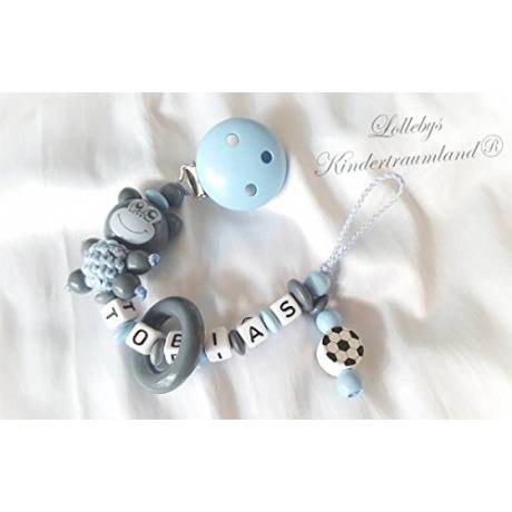 Schnullerkette Teddy mit Namen