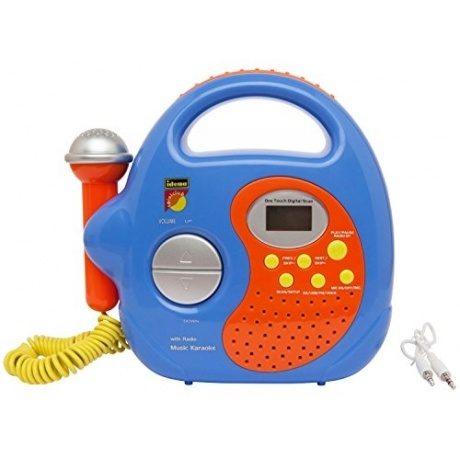 6800036 - Radio und Music - Player incl. Name - mit Mikrofon zum Mitsingen in blau