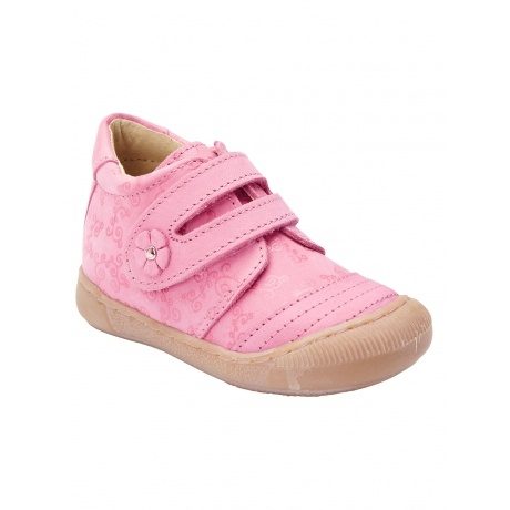 Leder Mädchenboots mit Klettverschluss