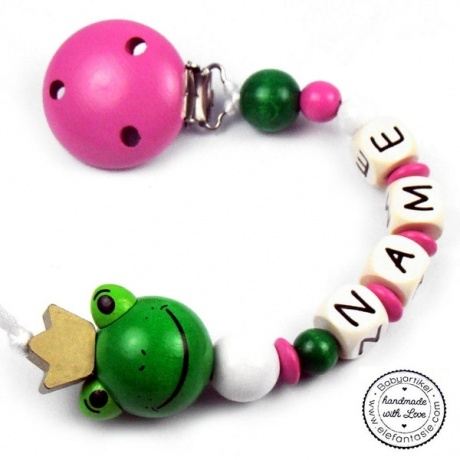 PREMIUM Schnullerkette mit Namen