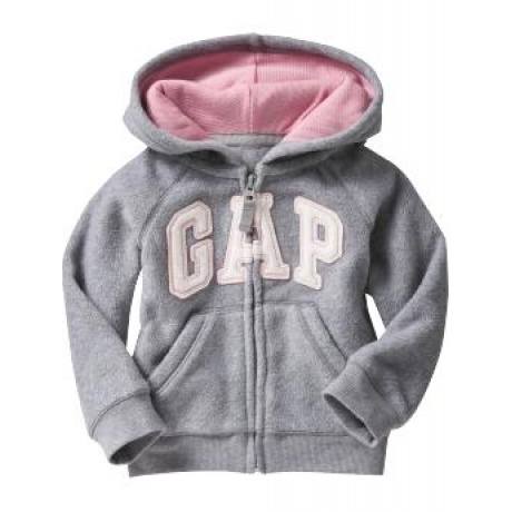 Fleece Logo-Kapuzenjacke