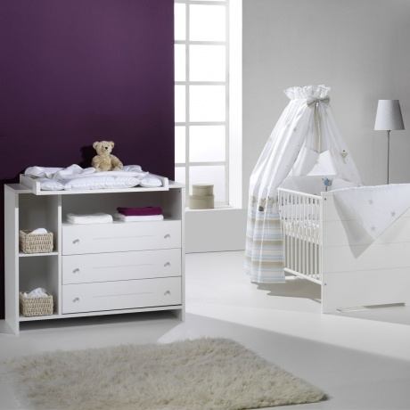 Wickelkommode Eco Stripe mit Wickelaufsatz Wickelkommode Eco Stripe mit Wickelaufsatz